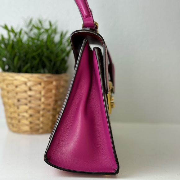 Gucci Padlock GG Coated Canvas And Leather Top Handle Bag - Picture 4 of 16